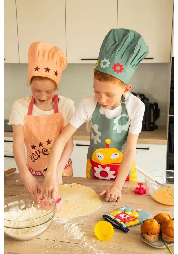 Set de bucătărie pentru copii din bumbac 4 buc Cupcakes - Tiseco Home Studio