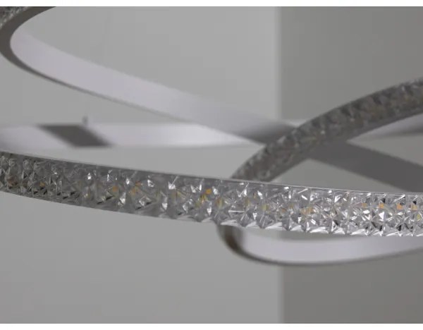 Lustră LED dimabilă suspendată pe cablu LED/90W/230V 3000-6500K Ø47 cm + telecomandă