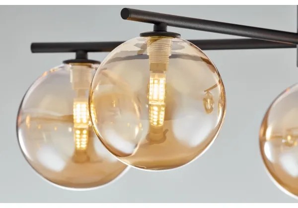 Lustră aplicată Jupiter 2047 PRATO 5xG9/10W/230V negru/bej