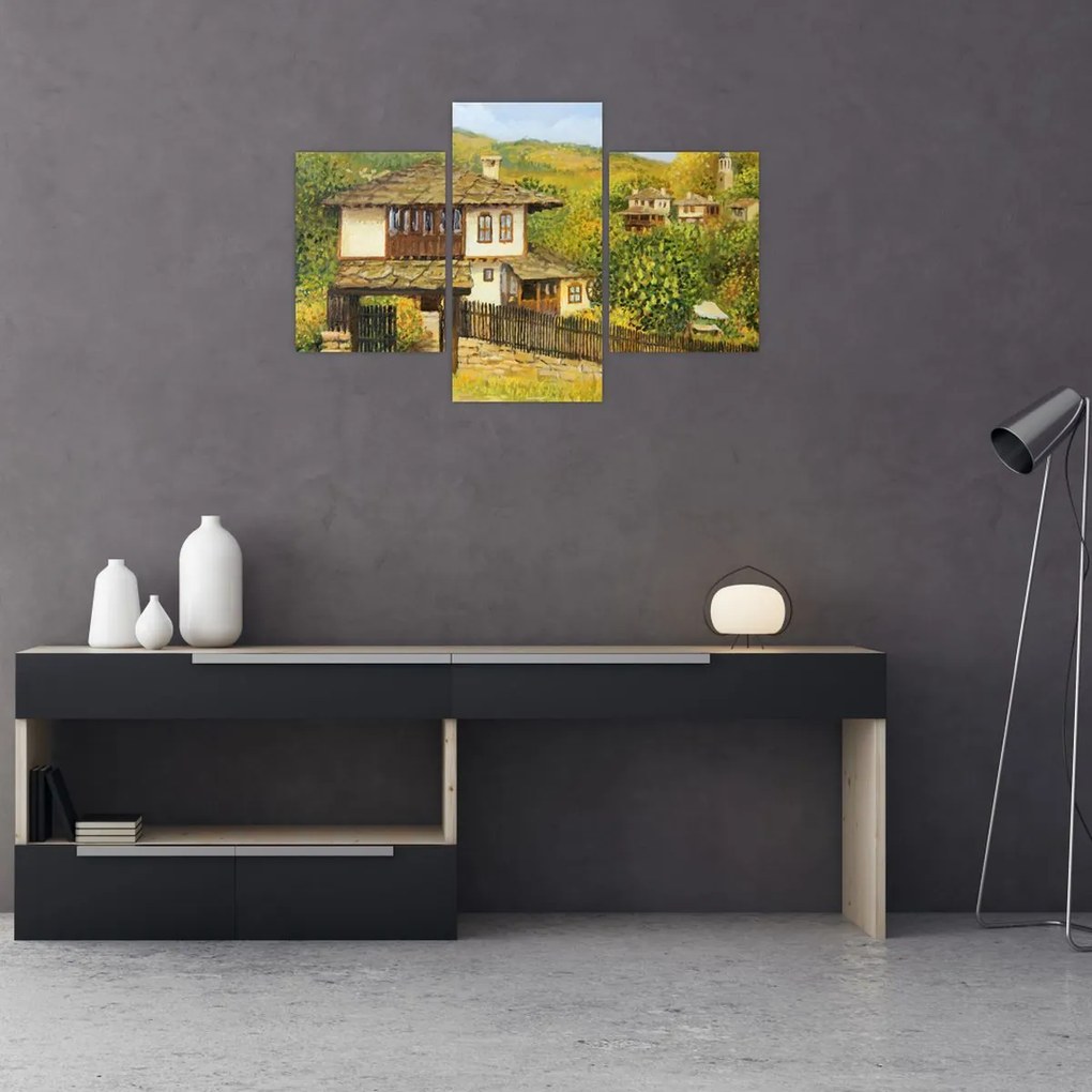 Tablou - Cabane în timpul verii (90x60 cm)