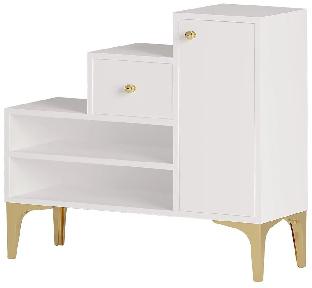 Pantofar Beside 3 (alb + auriu). 1094617