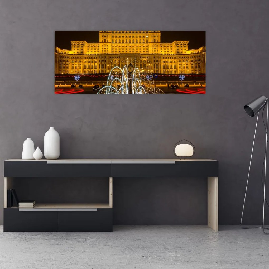 Tablou - Palatul Parlamentului, București, România (120x50 cm)