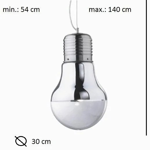 Pendul super modern LUCE SP1 BIG CROMO 026749
