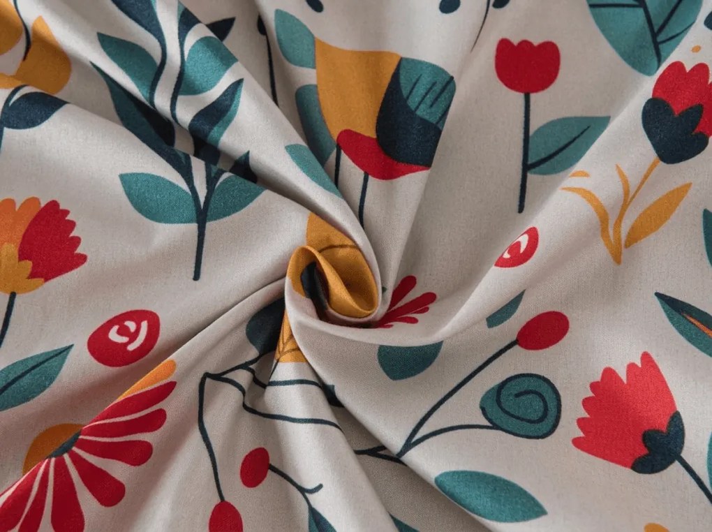 Cearsaf din microfibra RETRO BIRD colorat 90x200 cm