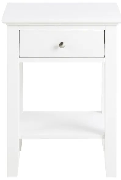 Noptieră LARA alb