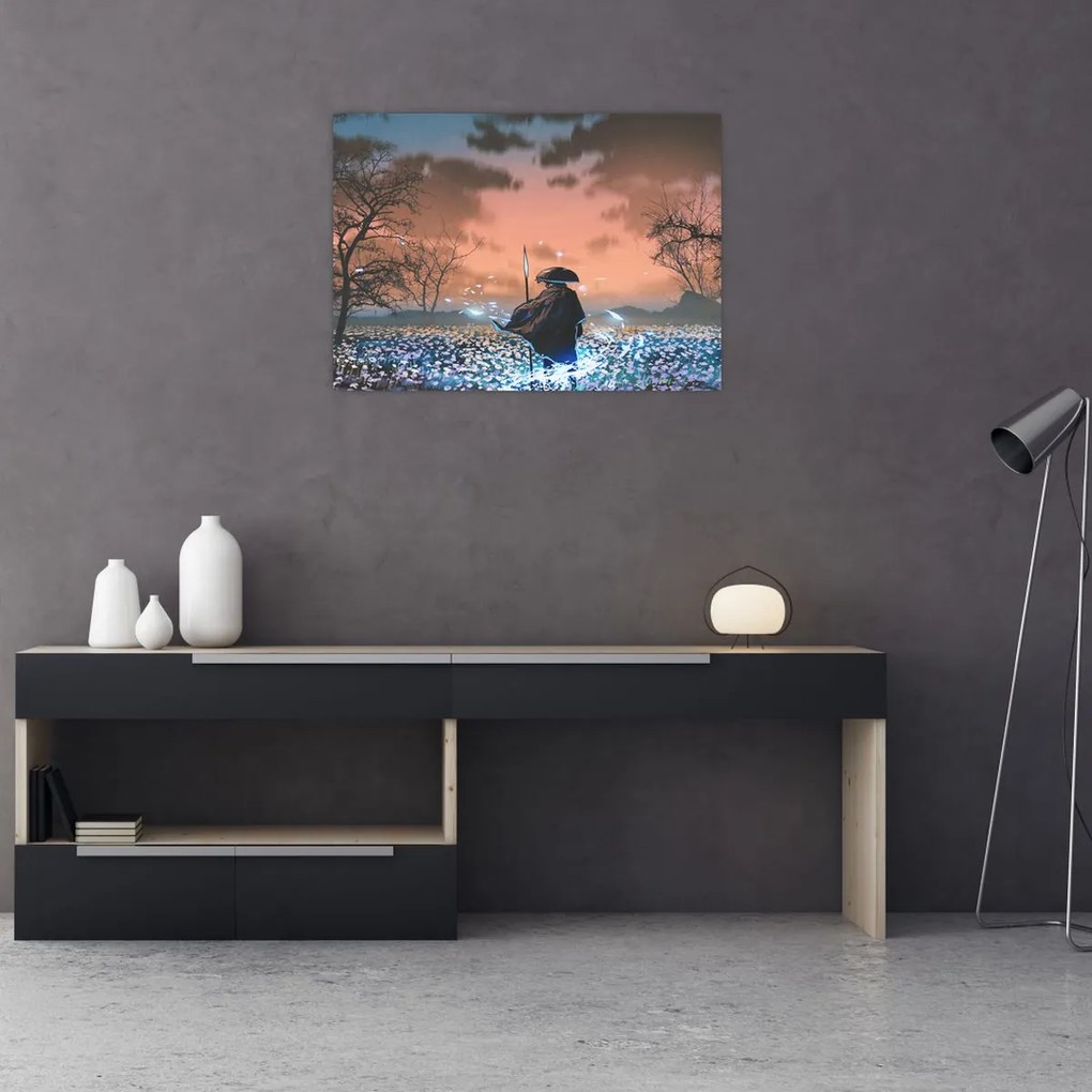 Tablou - Ilustrație a unui războinic (70x50 cm)