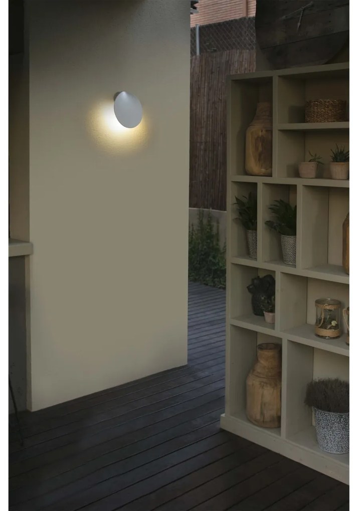 Aplica LED moderna de exterior ambientala IP65 LOTUS alba