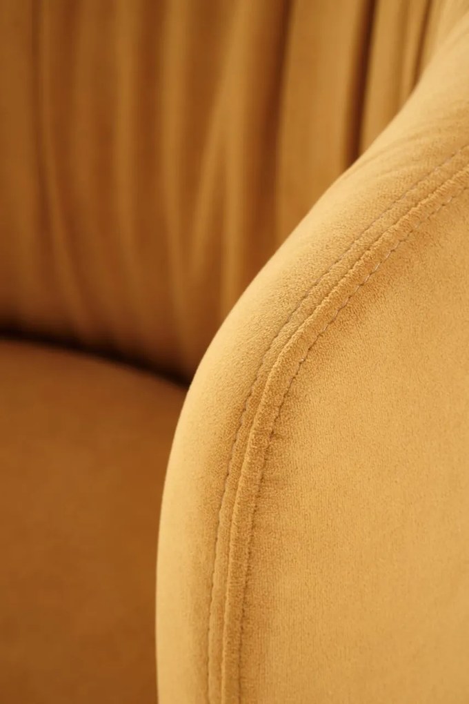 Scaun K531 velvet mustariu