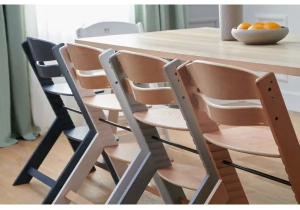 Scaun de masă cu tapițerie pentru bebeluși ENOCK gri KINDERKRAFT