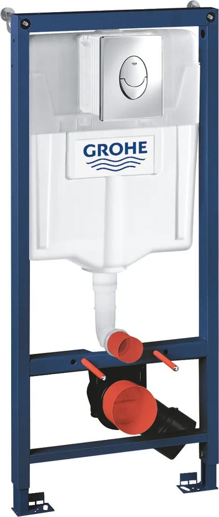Rezervor de WC incastrat Grohe Rapid SL 38721001, inaltime instalare 1.13 m, placa de actionare inclusa, rezervor de apa GD2