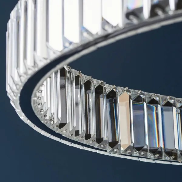 Endon 102255 - Lustră LAGUNA cu LED, dimerizabilă, suspendată pe cablu, LED/36W/230V, crom lucios