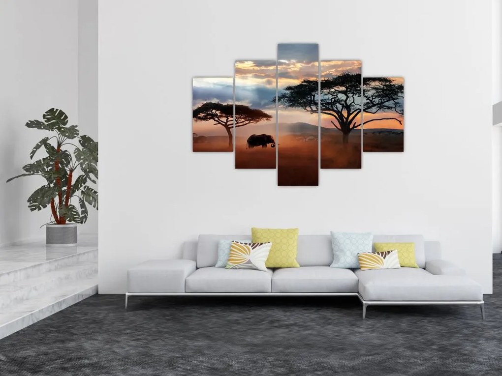 Tablou - Parcul Național Serengeti, Tanzania, Africa (150x105 cm)