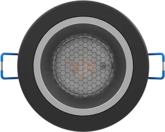 Eglo 902298 - Plafonieră LED YEBRA-Z RGBW, dimabilă, cu sticlă fumurie, LED/4,8W/230V IP44, negru