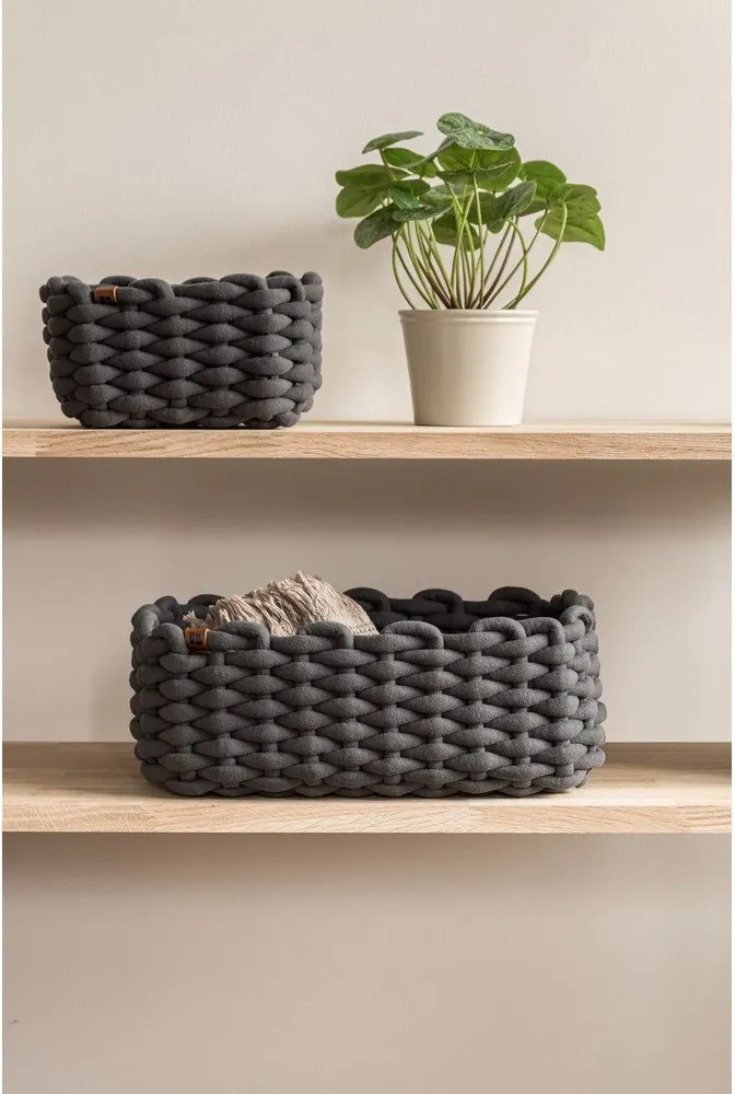 Coș de depozitare din material textil 20x15x11 cm Peach Skin S – Bigso