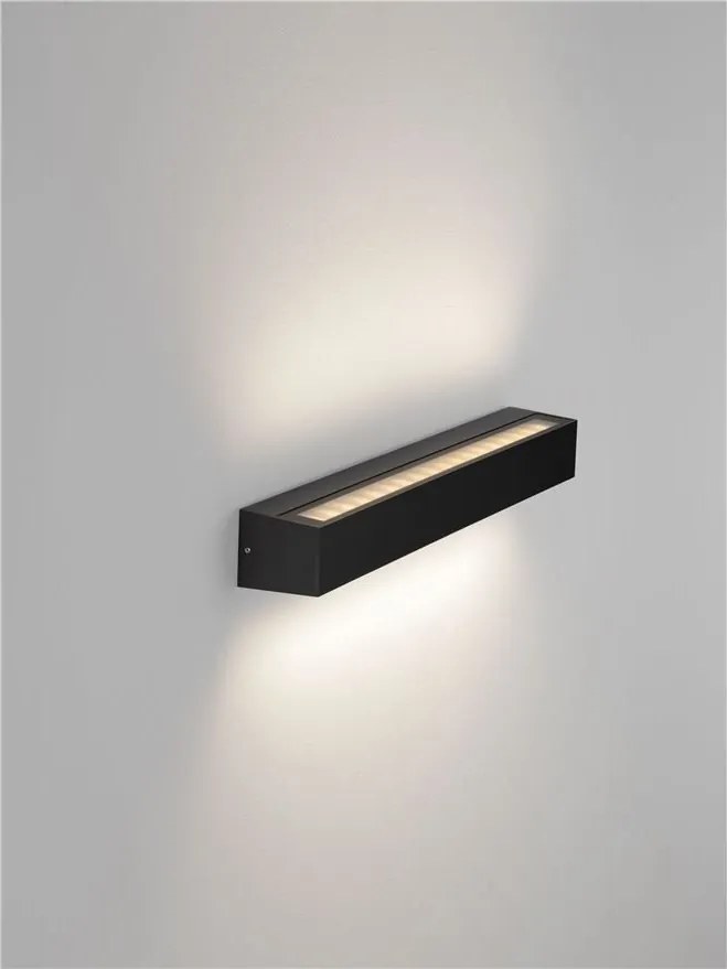 Aplica exterior neagra liniara 50cm IP65 LED CCT PRISMATIC