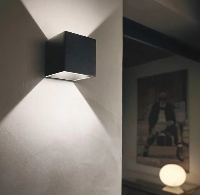 Aplica LED pentru Iluminat Exterior Rubik ap 3000K, Protectie IP54, Gri