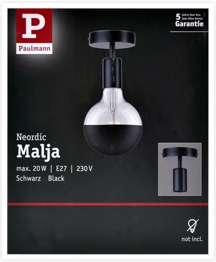 Paulmann 79760 - Plafonieră HALDOR 1xE27/20W/230V