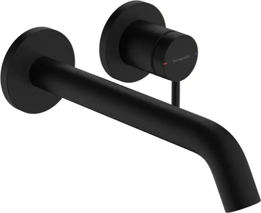 Baterie lavoar incastrata Hansgrohe Tecturis S EcoSmart+ finisaj negru mat 22.5 cm fara corp ingropat
