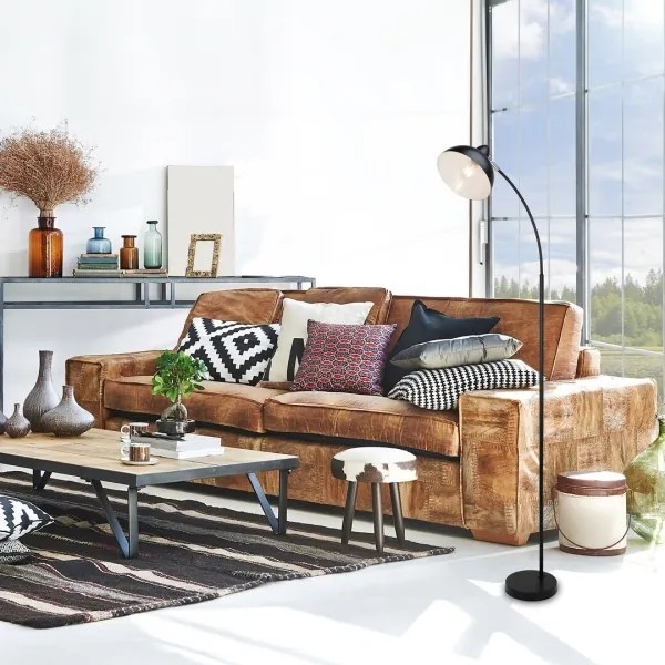 Rabalux 5240 - Lampă de podea DARON 1xE27/40W/230V negru