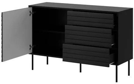 Comodă Hermano 1D3S (Negru) . 1103634