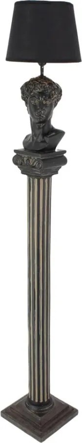 Lampa de podea coloana canelata si bust DAVID 120cm