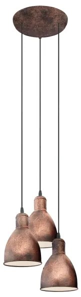 Lustră Eglo 49493 PRIDDY 1 3xE27/60W/230V