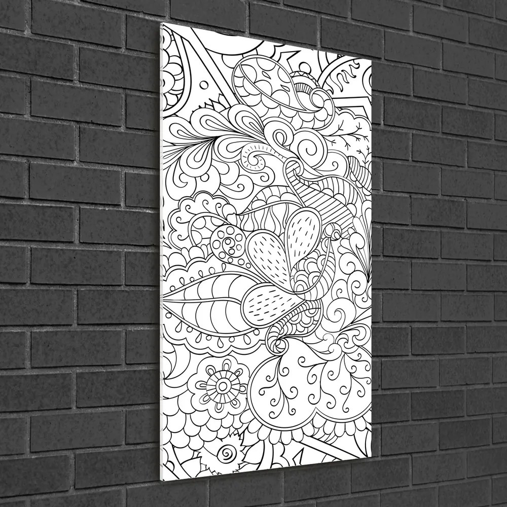 Tablou acrilic Zentangle fundal