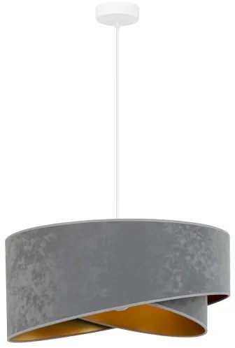 Lustră LED pe cablu Brilagi LYRA 1xE27/15W/230V gri/auriu