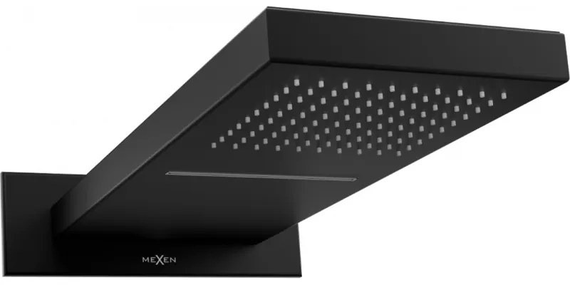 Mexen Waterfall duș cu efect de ploaie 50 x 22 cm, negru- 79195-70