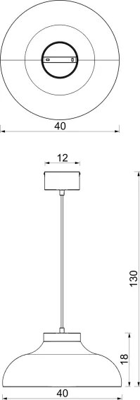 Candelabru pe cablu BASCA 1xE27/15W/230V crem