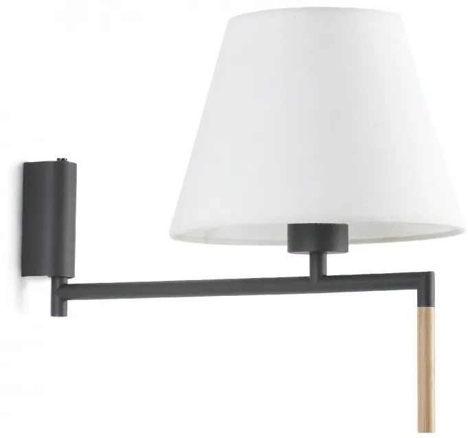 Aplica moderna directionabila design elegant RON gri inchis/alb