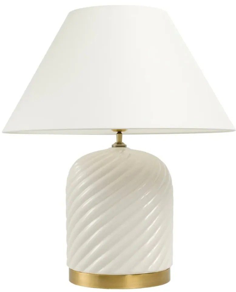 Veioza eleganta design LUX din ceramica, Savona alb 110908 HZ