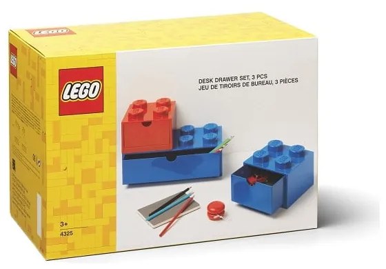 Cutii de depozitare din plastic pentru copii în set de 3 Multi-Pack - LEGO®