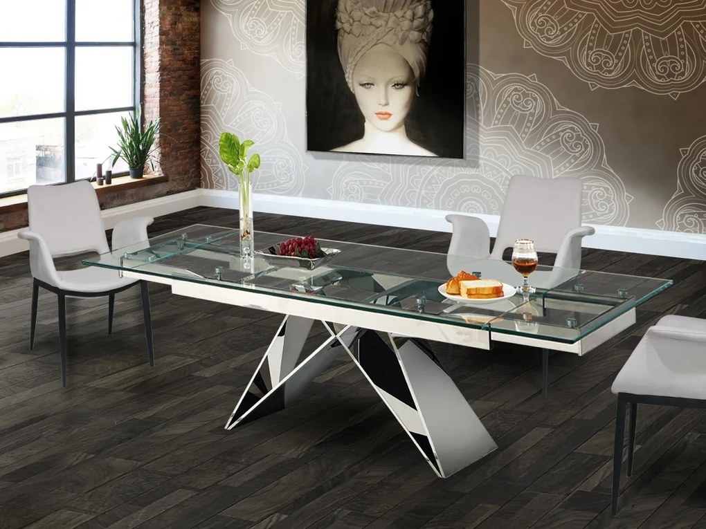 Masa dining extensibila design ultra-modern Mika 160/220cm