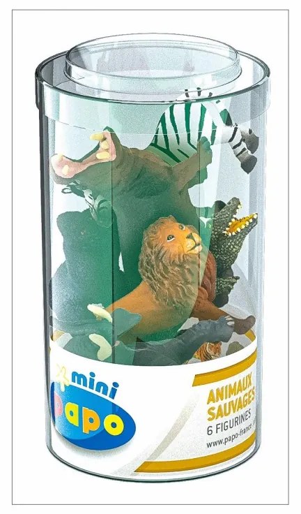 PAPO FIGURINA SET 6 MINI ANIMALE SALBATICE