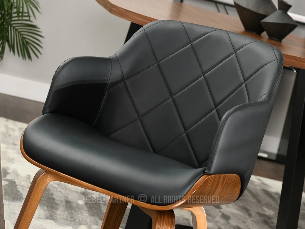 Scaun Sorien K (negru + nuc). 1111268