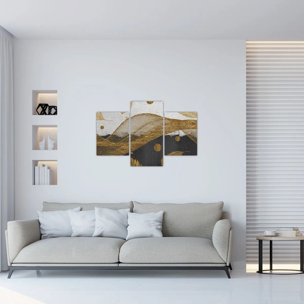 Tablou - Pene aurii (90x60 cm)