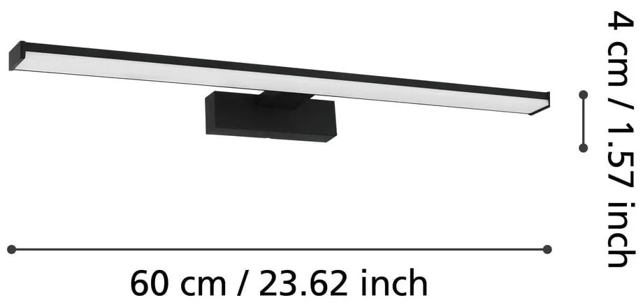 Aplică de perete neagră LED PANDELLA 1 – EGLO