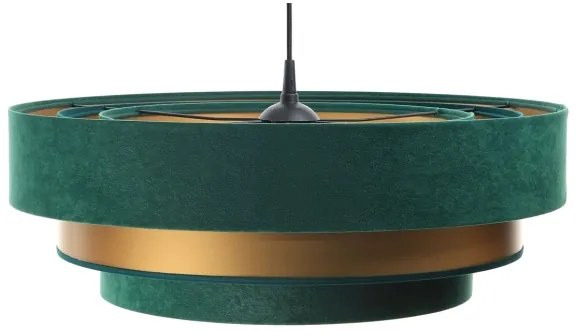 Lustr TRINITI 1xE27/60W/230V verde/auriu pe cablu