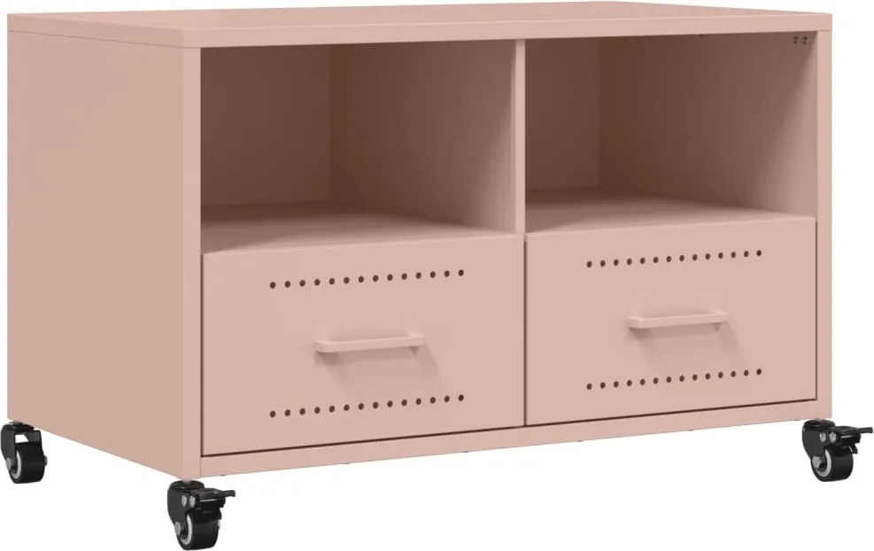 vidaXL Dulap TV, roz, 68x39x43,5 cm, oțel