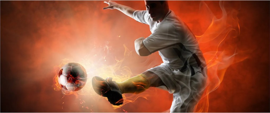 Tablou - Fotbalistul (120x50 cm)