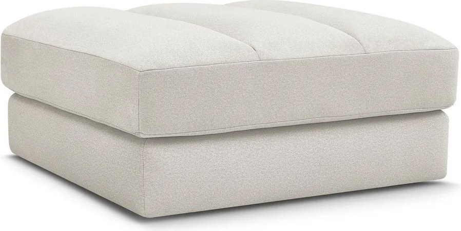 Taburet bej cu tapițerie din catifea Sierra – Bobochic Paris