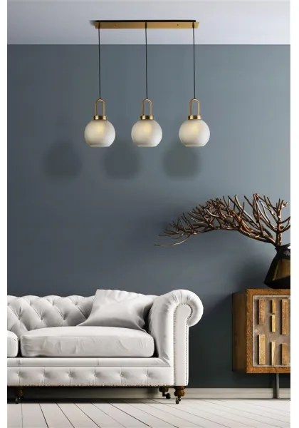 Lustră pe cablu SNOWDROP 3xE27/60W/230V alamă Searchlight 36632-3AC