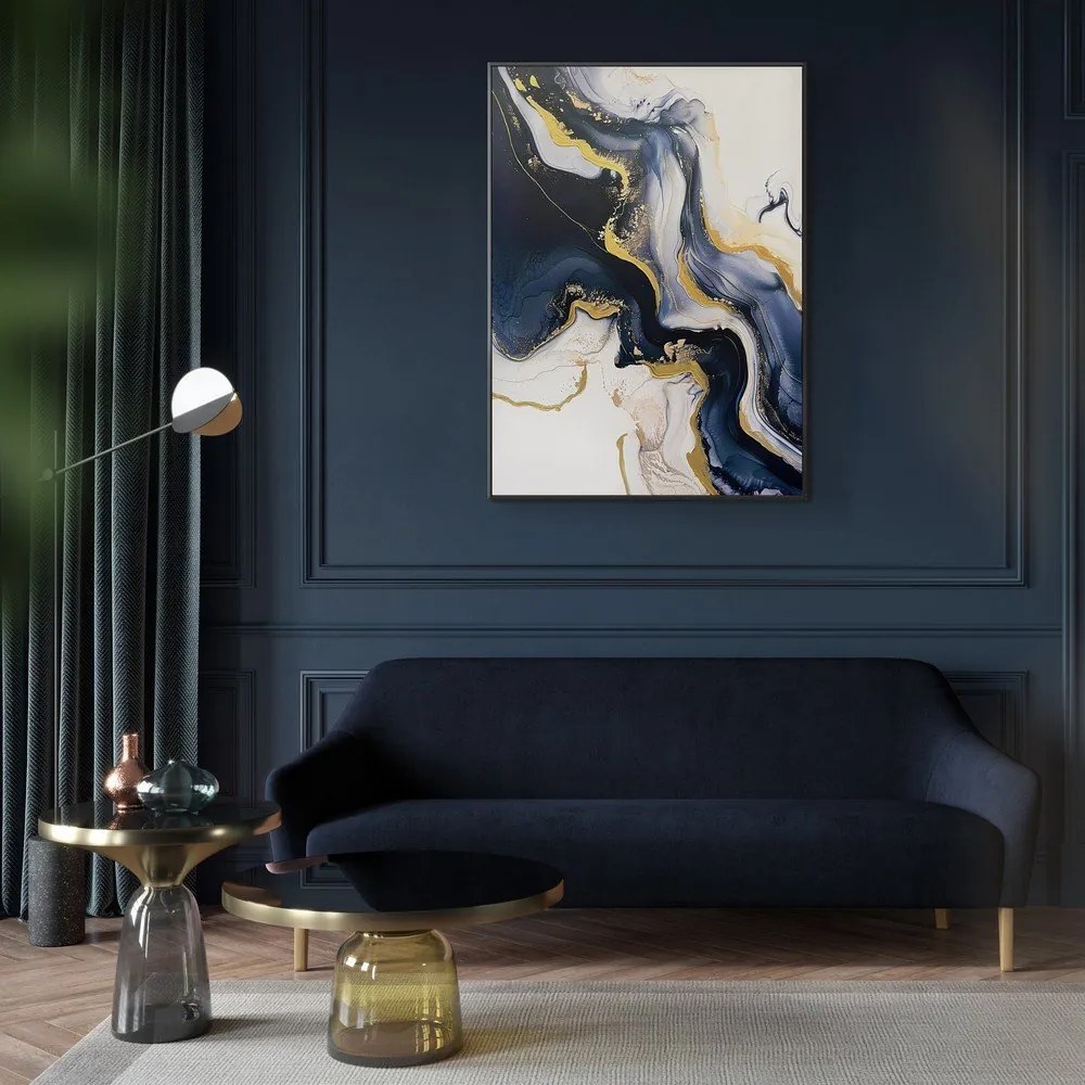 Tablou cu detalii pictate manual 70x100 cm Sky – Styler