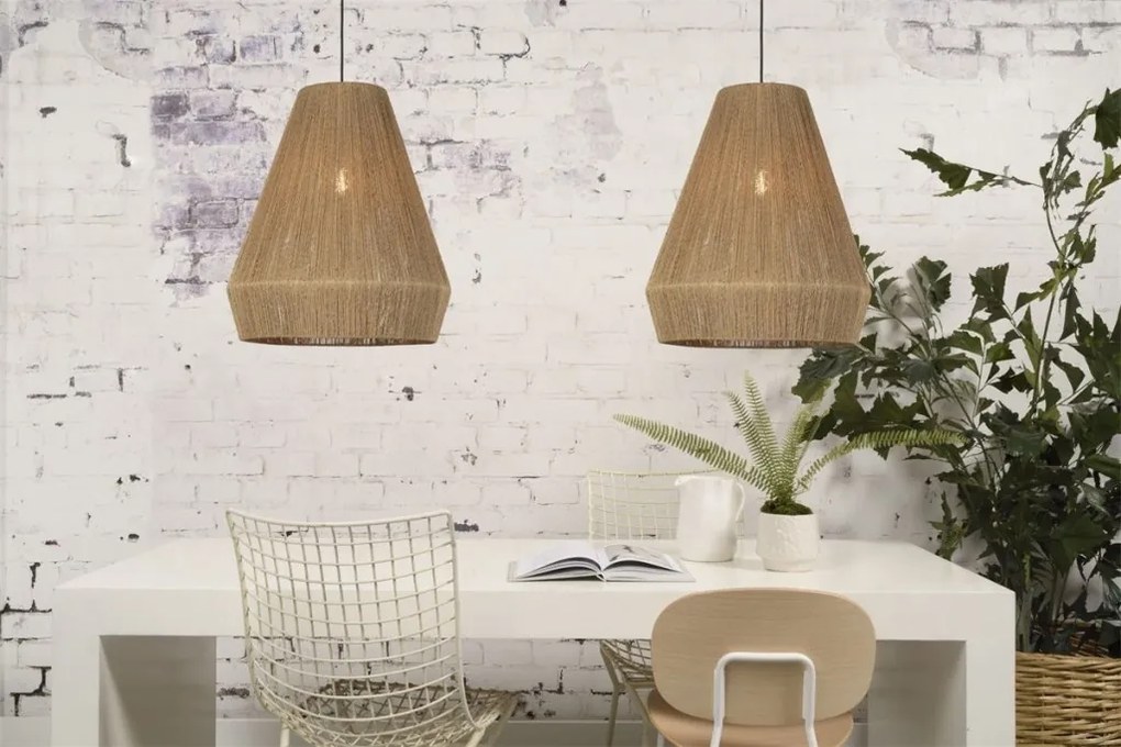 Lustra suspendata eco din iuta Iguazu L conic 50cm