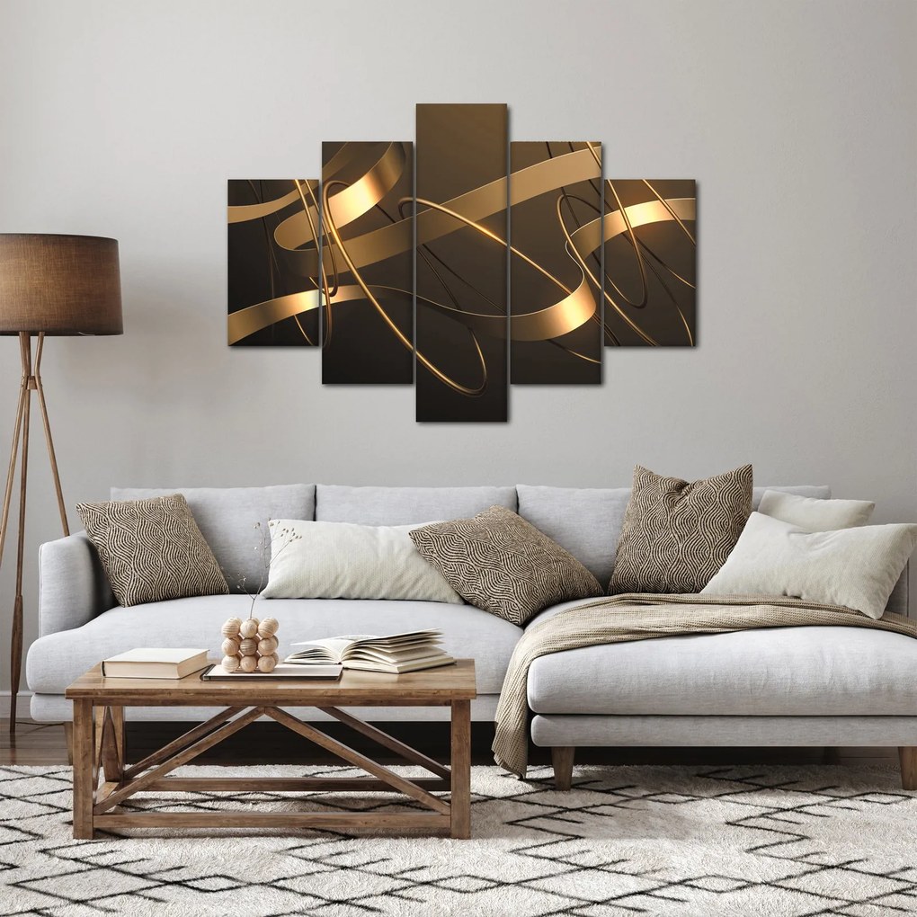 Tablou - Panglici de bronz (150x105 cm)
