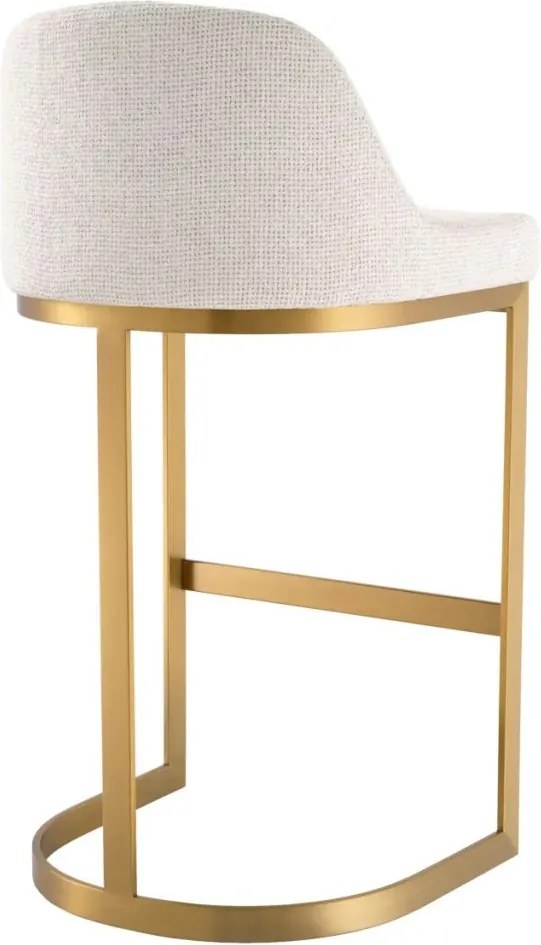 Scaun de bar design LUX, Bar Stool Condos alb