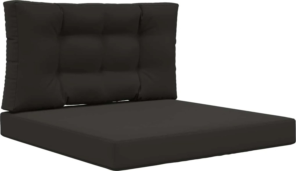 vidaXL Perna pentru canapea de exterior 2 pcs Negru Poliester