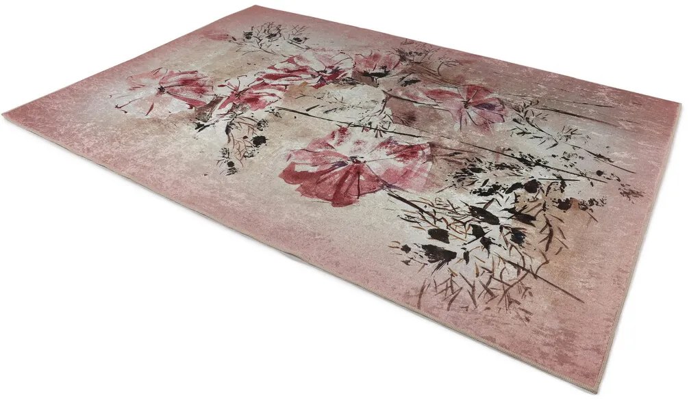 Covor, Mu150, 120x180 cm, Poliamida, Roz pudra