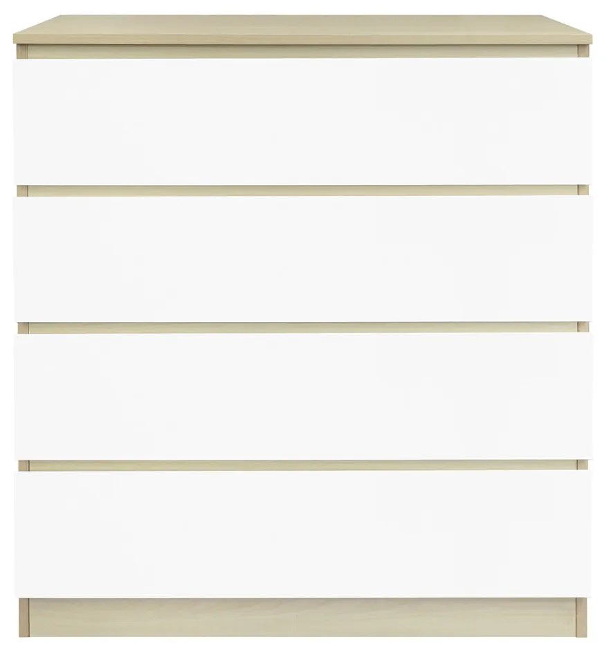 Comoda din MDF 80x39,5x93,5 cm alba